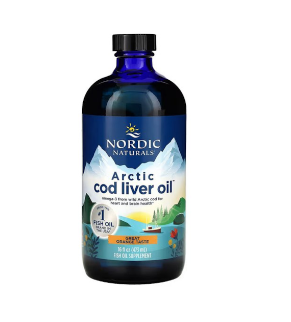 NORDIC NATURALS Arctic Cod Liver Oil, 1060 mg Orange (473 ml / 16 fl. oz.)