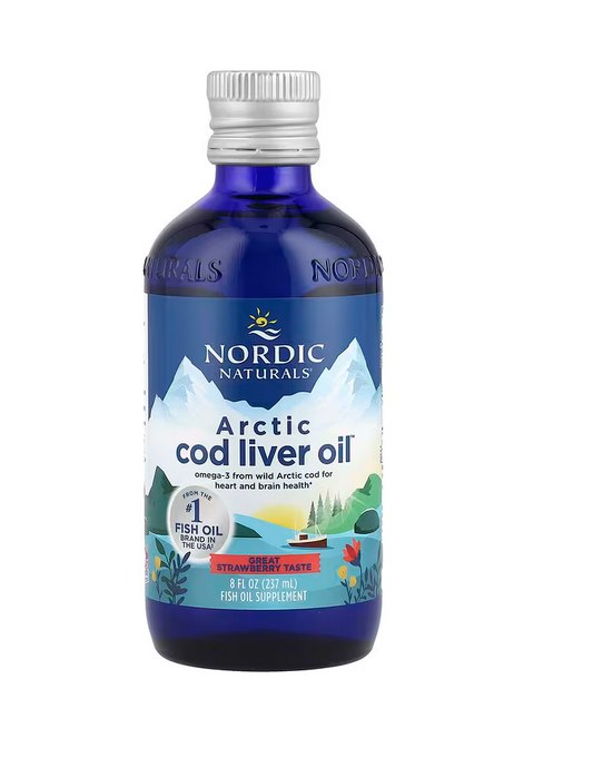 NORDIC NATURALS Arctic Cod Liver Oil Strawberry (237 ml)