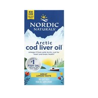 NORDIC NATURALS Arctic Cod Liver Oil, 750 mg Lemon (180 sgels)