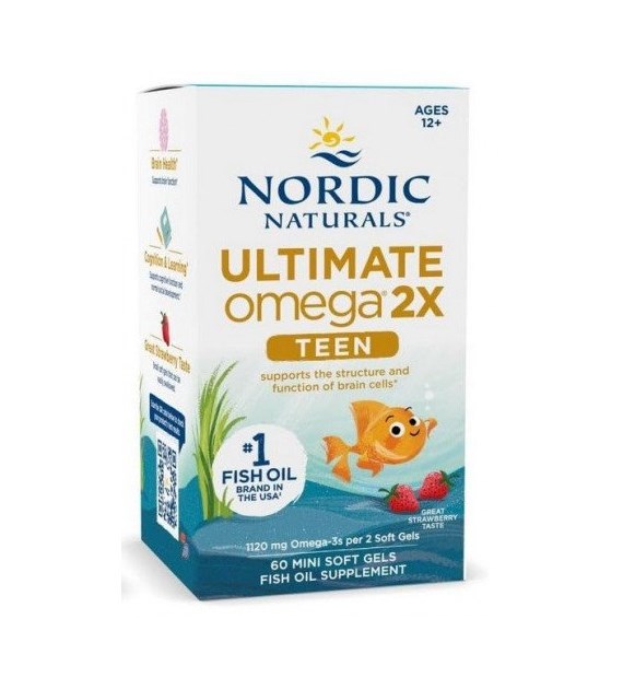 NORDIC NATURALS Ultimate Omega 2X TEEN (60 sgels)