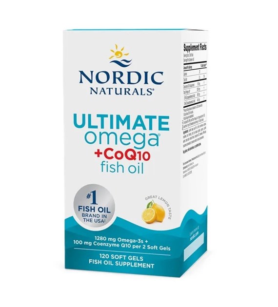 NORDIC NATURALS Ultimate Omega + CoQ10, 1280 mg (120 sgels)