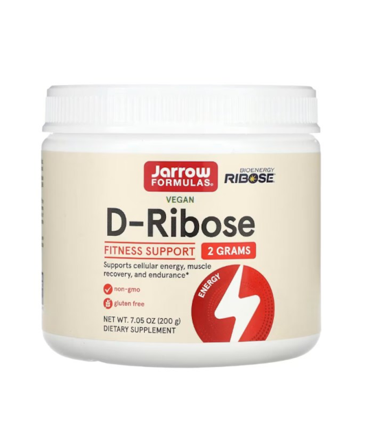 JARROW FORMULAS D-Ribose, Powder (200 g / 7,055 oz.)