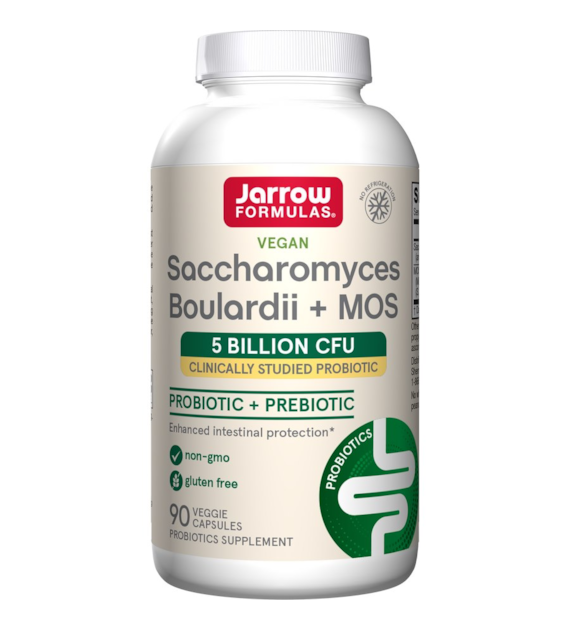 JARROW FORMULAS Vegan Saccharomyces Boulardii + MOS (90 kaps.)