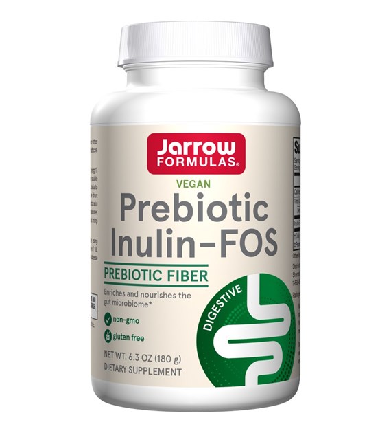 JARROW FORMULAS Vegan Prebiotic Inulin-FOS - Błonnik i Prebiotyk Inulin-FOS (180 g)