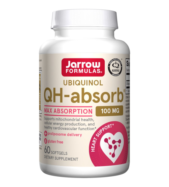 JARROW FORMULAS Ubiquinol QH-absorb, 100 mg (60 sgels)