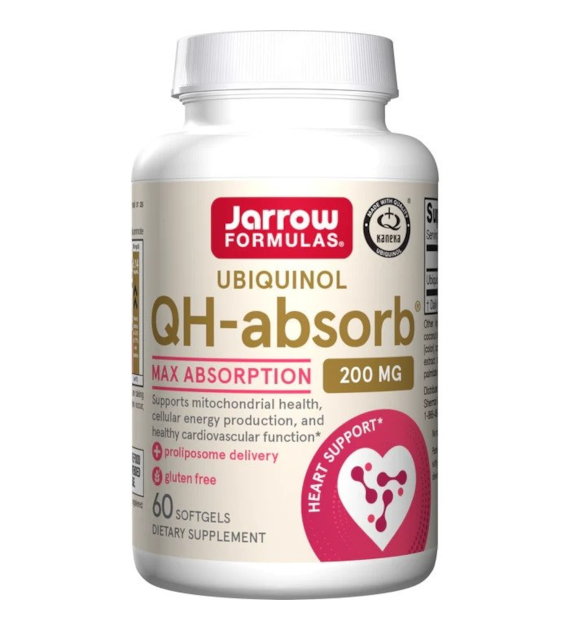 JARROW FORMULAS Ubiquinol QH-absorb, 200 mg (60 sgels)