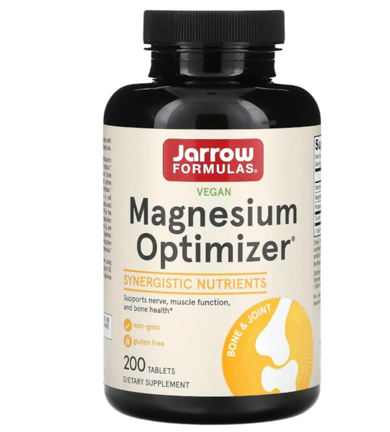 JARROW FORMULAS Jabłczan Magnezu + B6 - Magnesium Optimizer (200 tabl.)
