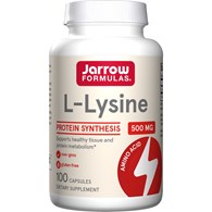 JARROW FORMULAS L-Lysine, 500 mg (100 caps)