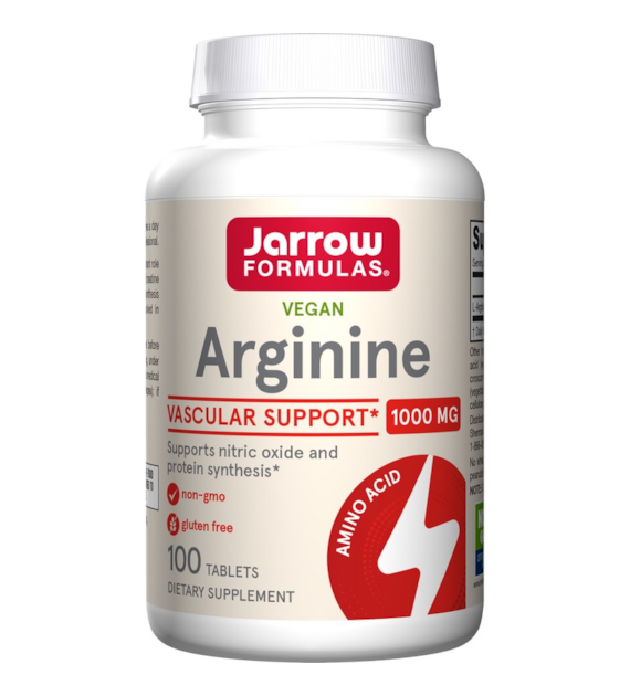 JARROW FORMULAS Arginine -  L-Arginina 1000 mg (100 tabl.)