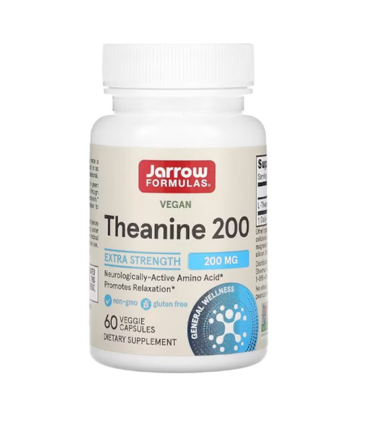 JARROW FORMULAS L-Teanina 200 mg - Suntheanine (60 kaps.)