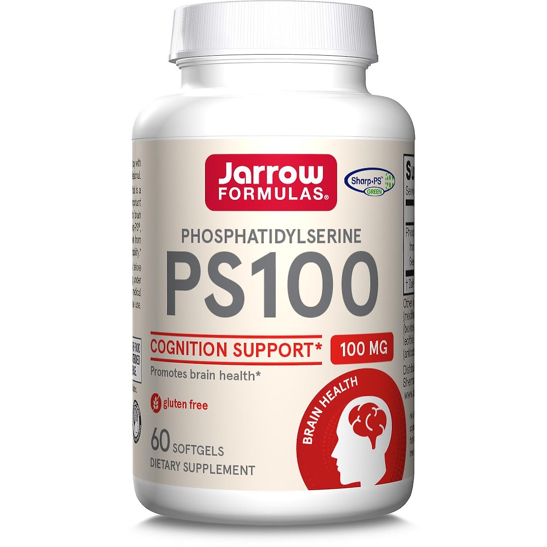 JARROW FORMULAS PS100 - Fosfatydyloseryna 100 mg Soy-Free (60 kaps.)