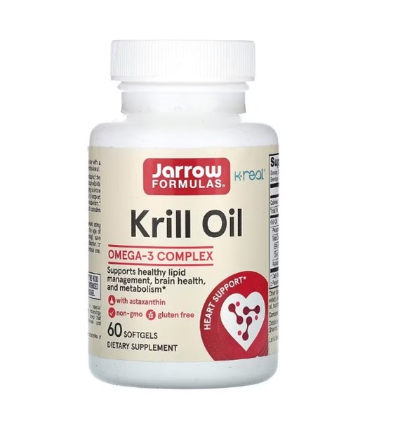 JARROW FORMULAS Olej z kryla - Krill Oil 600 mg (60 kaps.)