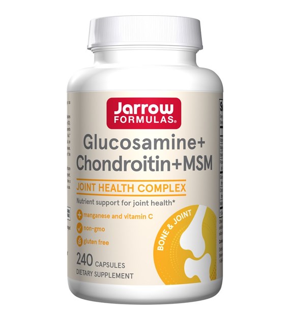 JARROW FORMULAS Glukozamina, Chondroityna i MSM (240 kaps.)