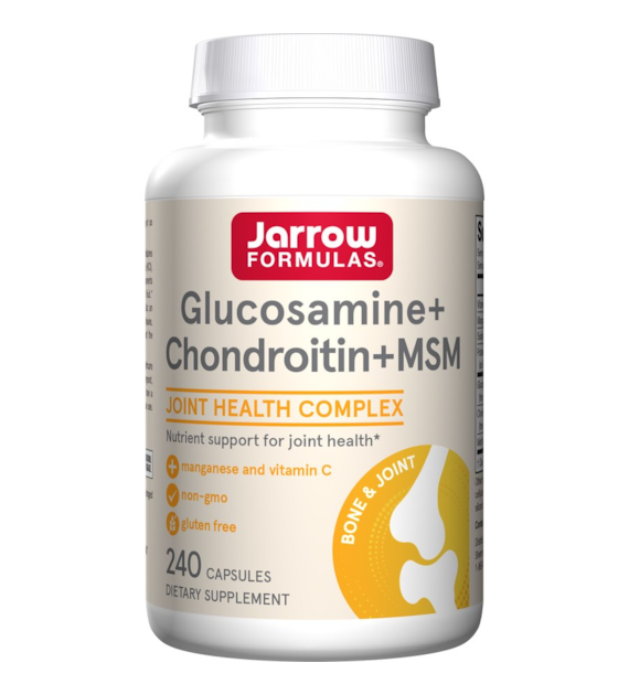 JARROW FORMULAS Glukozamina, Chondroityna i MSM (240 kaps.)