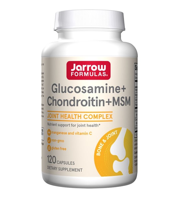 JARROW FORMULAS Glukozamina, Chondroityna i MSM (120 kaps.)
