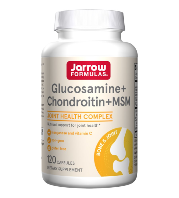 JARROW FORMULAS Glukozamina, Chondroityna i MSM (120 kaps.)