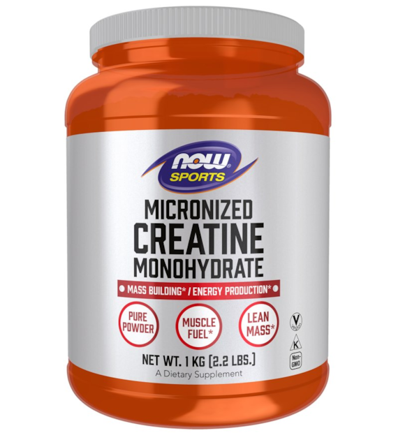 NOW FOODS Creatine Monohydrate, Micronized - Kreatyna Mikronizowany Monohydrat w proszku (1 kg)