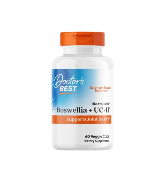 DOCTOR'S BEST Boswellia + UC-II - Boswelia z UC-II (60 kaps.)