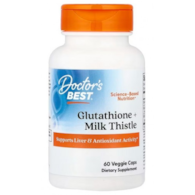 DOCTOR'S BEST Glutathione + Milk Thistle - Glutation + ostropest plamisty (60 kaps.)