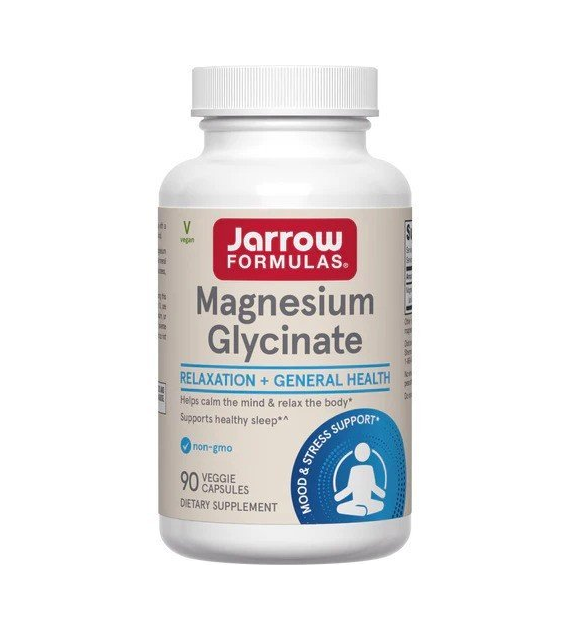JARROW FORMULAS Magnesium Glycinate - Glicynian magnezu (90 kaps.)