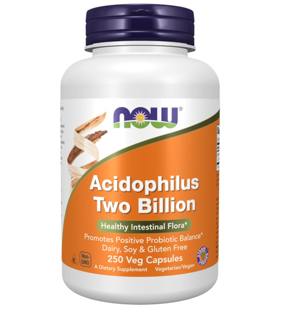 NOW FOODS Acidophilus 2 Billion (250 vcaps)