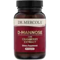 DR. MERCOLA D-mannoza z Żurawiną (60 kaps.)