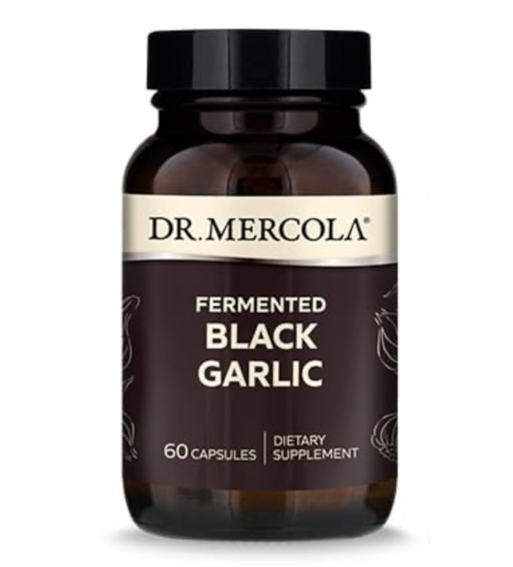 DR. MERCOLA Fermented Black Garlic - Fermentowany Czarny Czosnek (60 kaps.)
