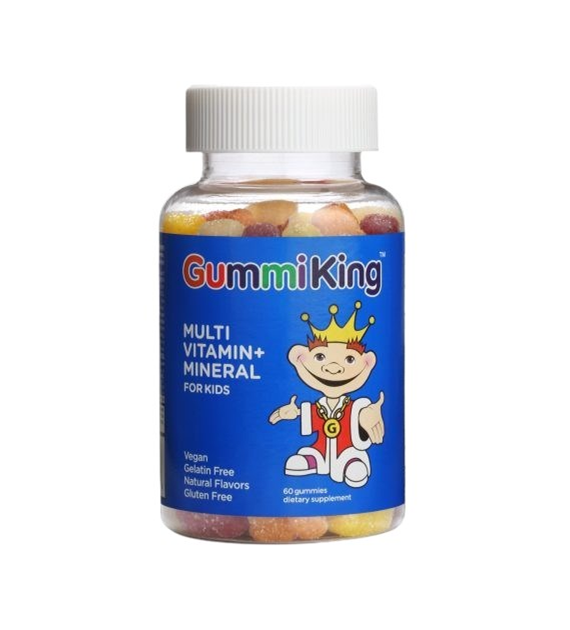 GUMMIKING Multi Vitamin + Mineral - Multiwitamina + minerały dla dzieci (60 żelek)
