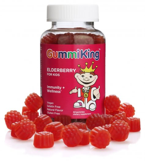 GUMMIKING Elderbery for Kids - Czarny bez żelki dla dzieci (60 żelek)