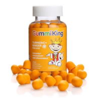 GUMMIKING Turmeric + Ginger for Kids - Kurkuma + Imbir dla dzieci (60 żelek)