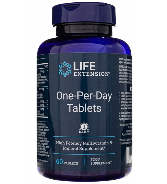 LIFE EXTENSION One-Per-Day Tablets EU (60 tabs)