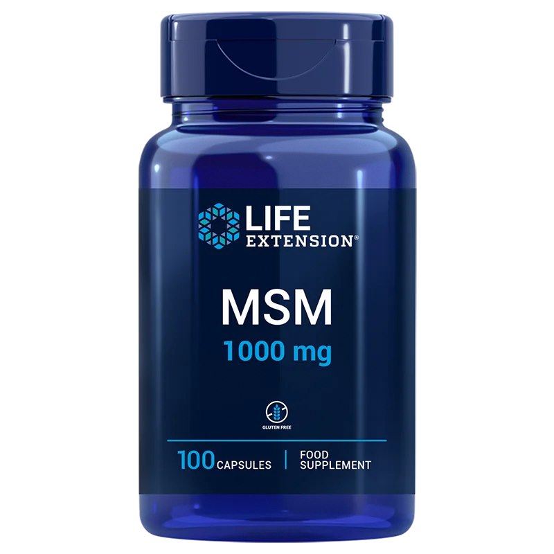 LIFE EXTENSION MSM, 1000 mg EU Version (100 caps)