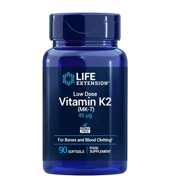 LIFE EXTENSION Low-Dose Vitamin K2 MK7 EU (90 kaps.)