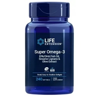 LIFE EXTENSION Super Omega-3 EPA/DHA Fish Oil, Sesame Ligans & Olive Extract (60 kaps.)