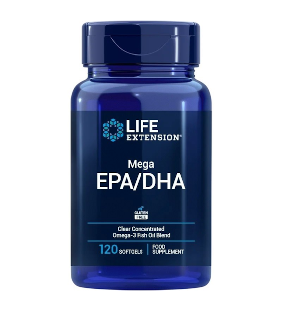 LIFE EXTENSION Mega EPA/DHA EU (120 kaps.)