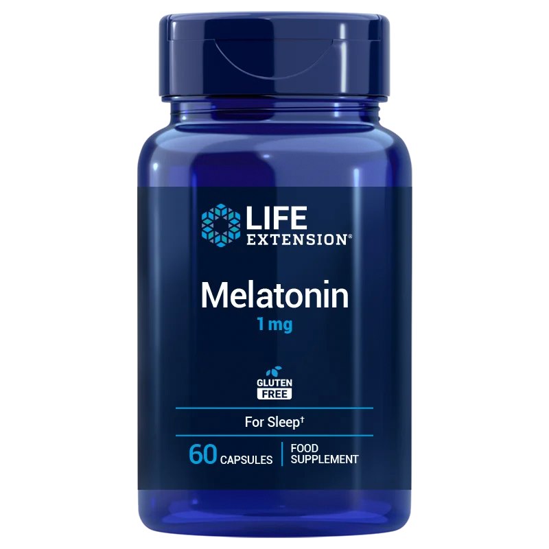 LIFE EXTENSION Melatonin, 1 mg EU version (60 caps)