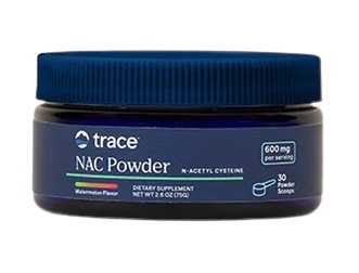 TRACE MINERALS NAC Powder - N-Acetyl L-Cysteine - 600 mg, Watermelon flavor (75 g)