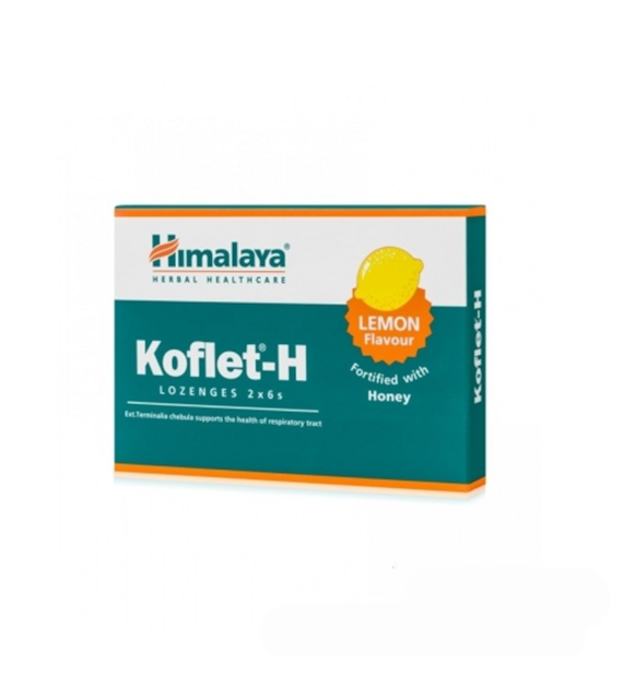 HIMALAYA Koflet-H, cytrynowy (12 tabl.)
