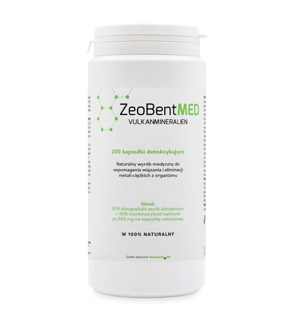 ZEOBENTMED Micronised Zeolite and Bentonite Detox (200 caps)