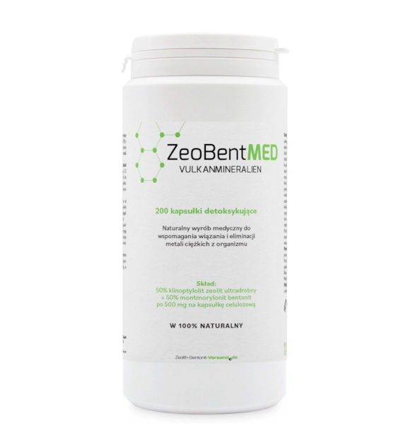 ZEOBENTMED Mikronizowany Zeolit i Bentonit Detox (200 kaps.)