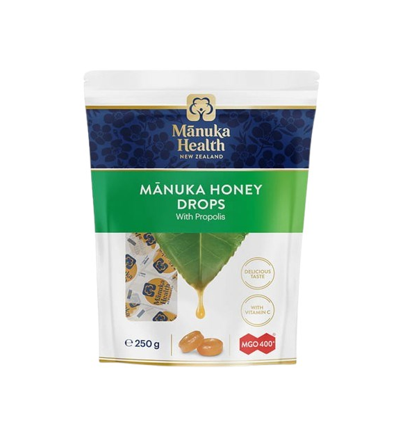 MANUKA HEALTH Candies with Manuka Honey MGO™ 400+, propolis and vitamin C dietary supplement (250 g)