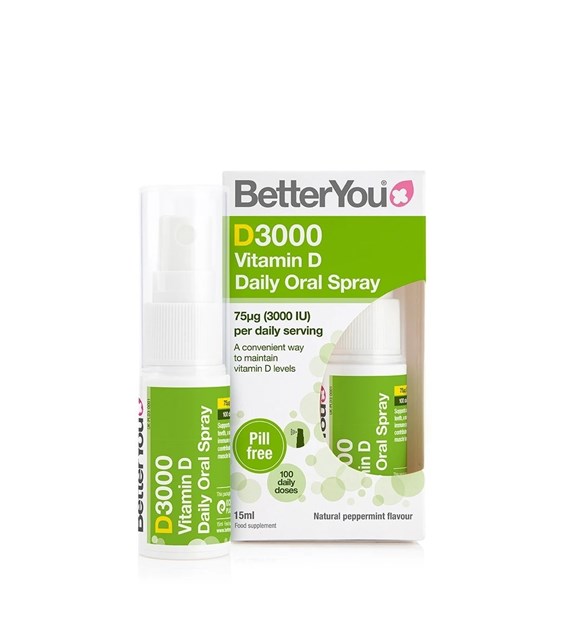 BETTERYOU D3000 Vitamin D Daily Oral Spray (15 ml / 0,50 fl. oz.)
