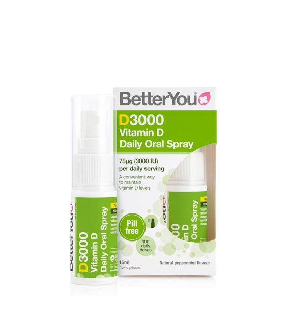 BETTERYOU D3000 Vitamin D Daily Oral Spray (15 ml / 0,50 fl. oz.)