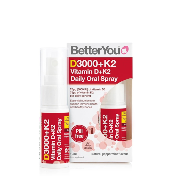 BETTERYOU Witamina D3 + K2 MK7 75 mcg w sprayu (12 ml)