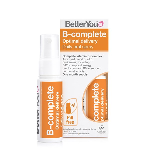 BETTERYOU B-complete Daily Oral Spray - Natural Peach, Plum & Raspberry (25 ml / 0,845 fl. oz.)