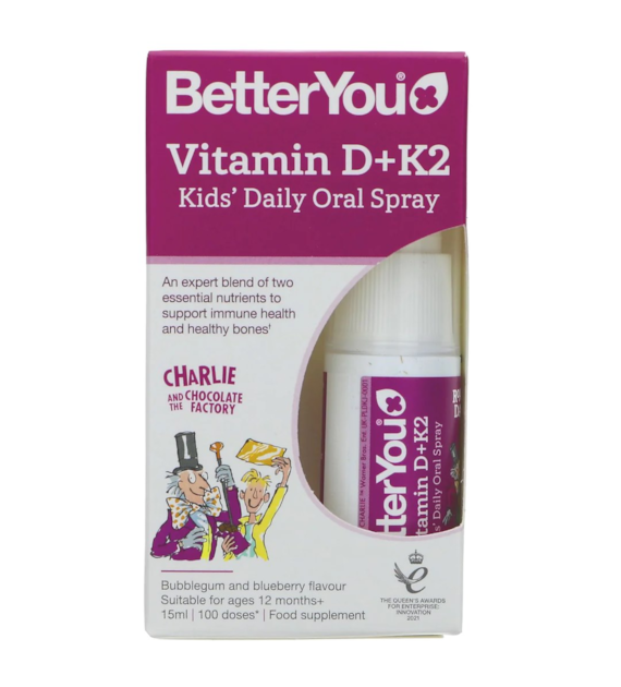 BETTERYOU  Vitamin D+K2 Kids - Witamina D3 + K2 dla dzieci w sprayu (15 ml)