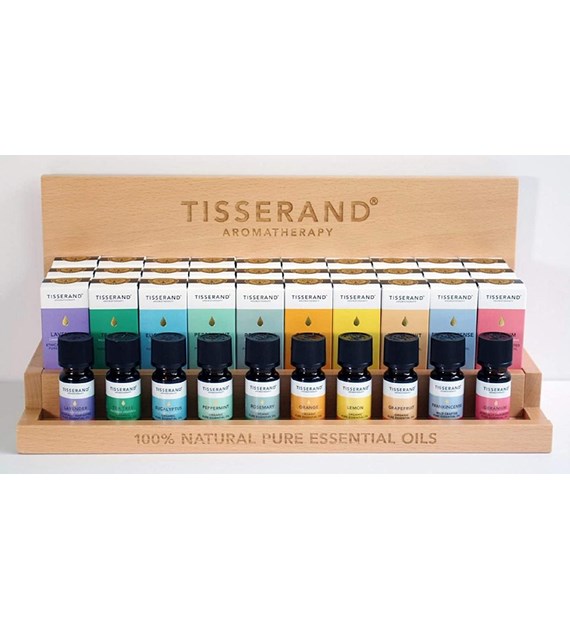 TISSERAND AROMATHERAPY TOP 10 Essesntial Olis Bundle + Display Case (40 units - 40 x (9 ml / 0,3 fl. oz.))